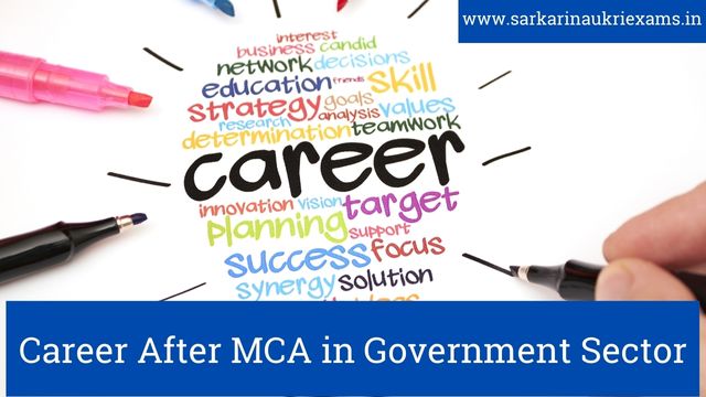 Career After MCA in Government Sector