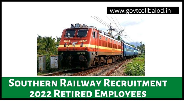 Southern Railway Recruitment 2022 Retired Employees