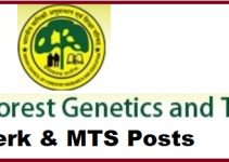 Job Announcement From Institute of Forest Genetics and Tree Breeding (IFGTB) 2022 with 10 Vacancy of Clerk & MTS Posts