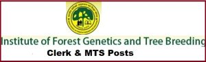 Institute of Forest Genetics and Tree Breeding (IFGTB) 2022 with 10 Vacancy of Clerk & MTS Posts